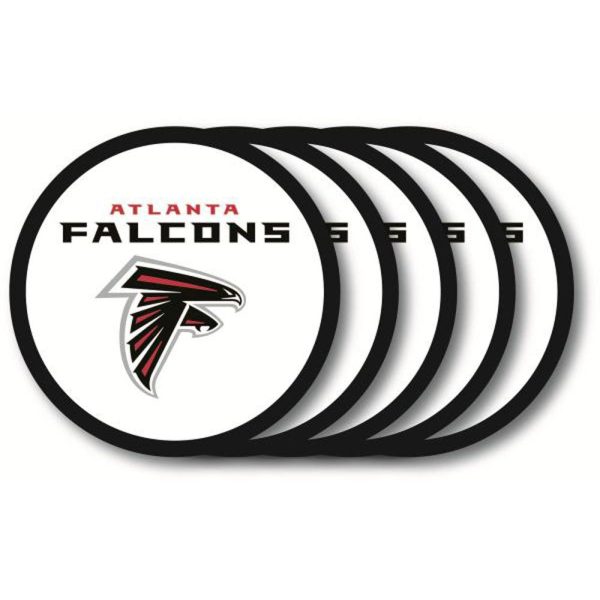Atlanta Falcons 4 Pack Vinyl Coasters Online Hot Sale - Image 2