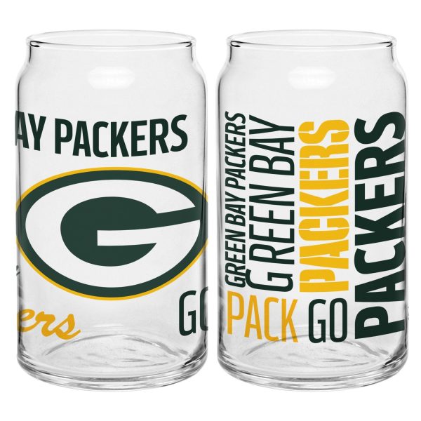 Green Bay Packers 16oz. Spirit Glass Can Discount