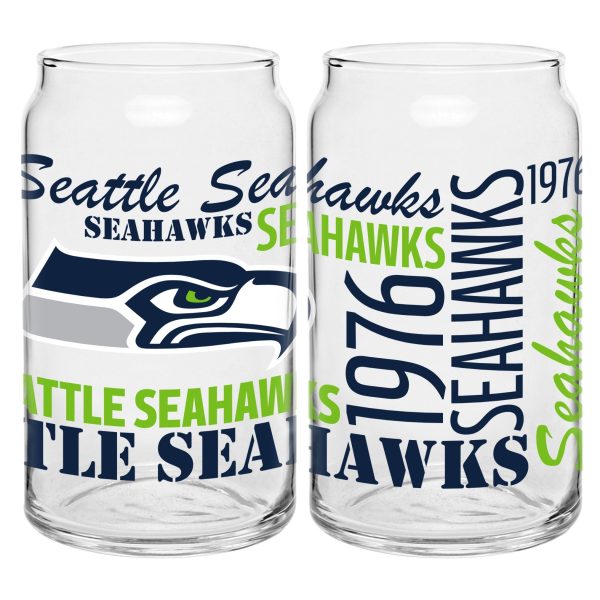 Seattle Seahawks 16oz. Spirit Glass Can Cheap - Image 2