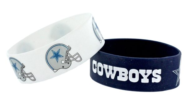Dallas Cowboys Two Pack Wide Bracelets Hot on Sale