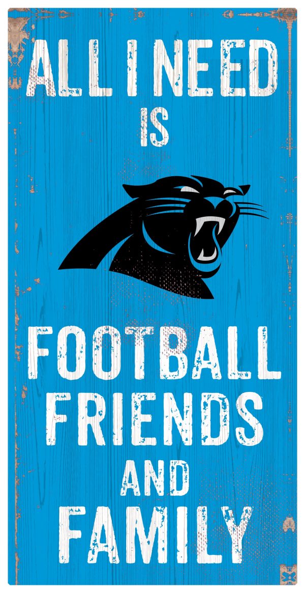 Carolina Panthers Football, Friends & Family Wooden Sign on Sale - Image 2
