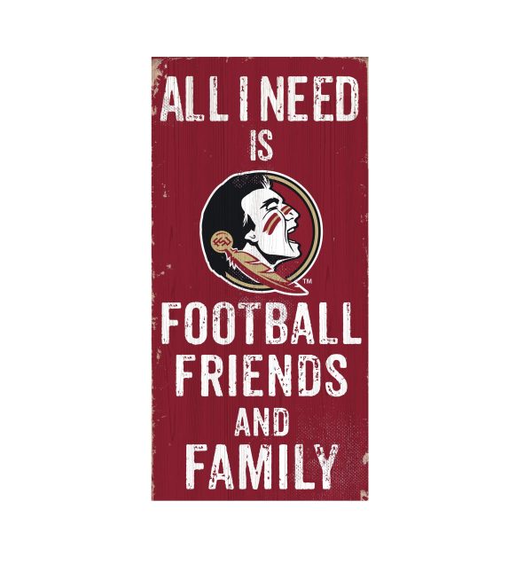 Florida State Seminoles Football, Friends & Family Wooden Sign Fashion