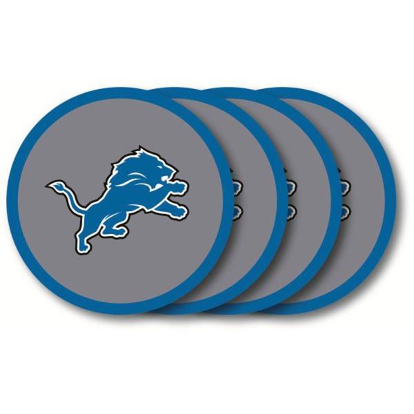 Detroit Lions 4 Pack Vinyl Coasters For Discount