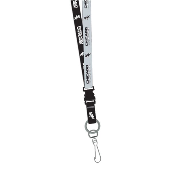 Chicago White Sox Two Tone Lanyard with Detachable Key Ring on Sale - Image 2