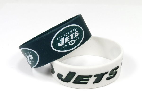 New York Jets Two Pack Wide Bracelets Fashion