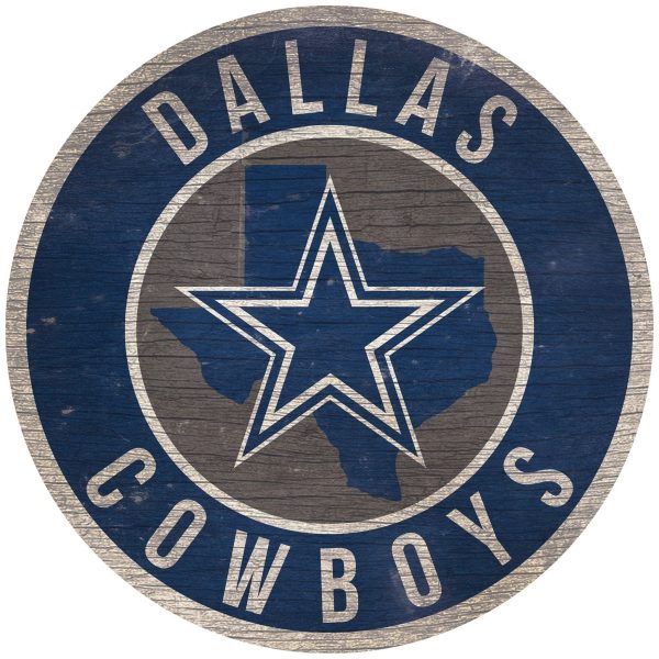 Dallas Cowboys 12  Circle with State Sign For Sale - Image 2