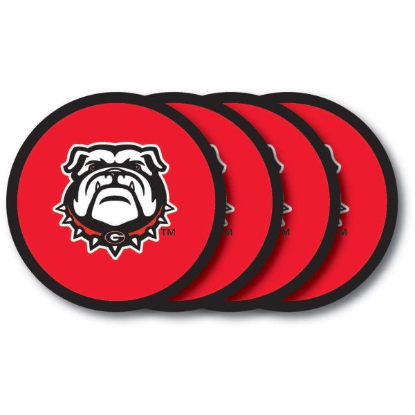 Georgia Bulldogs 4 Pack Vinyl Coasters Sale