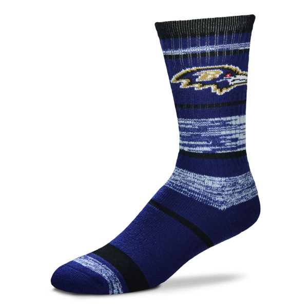 Baltimore Ravens RMC Stripe Socks Online - Image 3