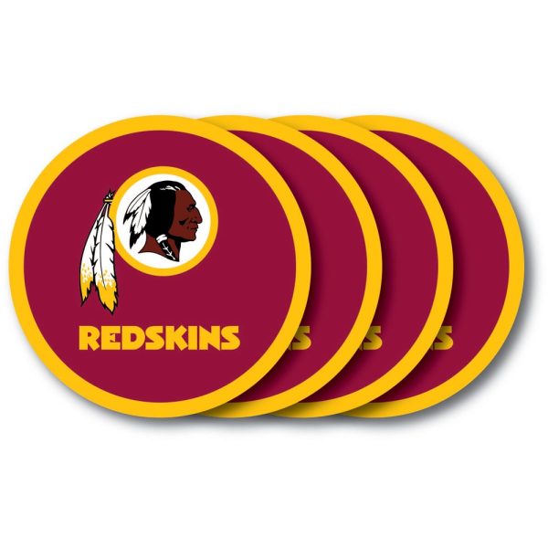 Washington Redskins 4 Pack Vinyl Coasters Online