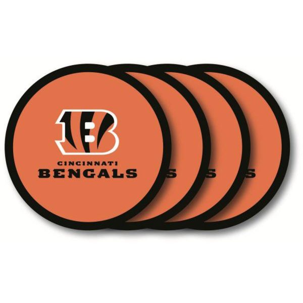 Cincinnati Bengals 4 Pack Vinyl Coasters Sale - Image 2