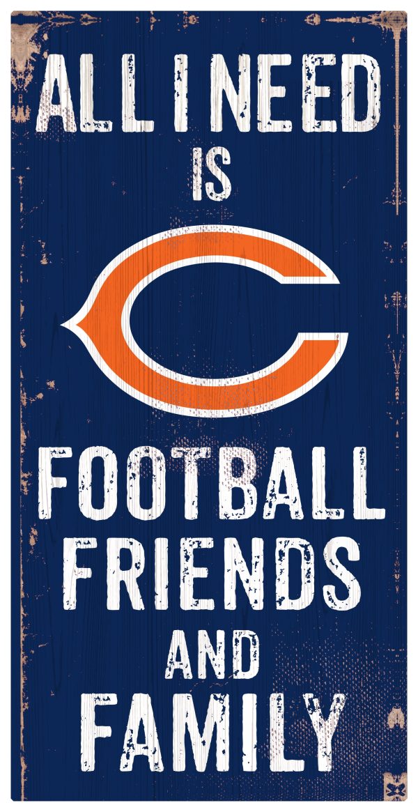 Chicago Bears Football, Friends & Family Wooden Sign Sale - Image 2