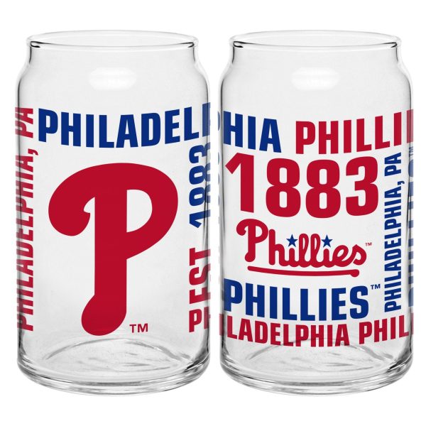 Philadelphia Phillies 16oz. Spirit Glass Can Online now