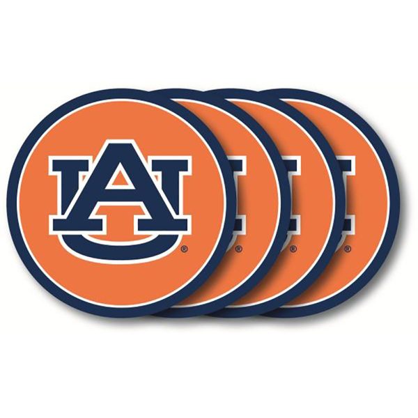 Auburn Tigers 4 Pack Vinyl Coasters Sale
