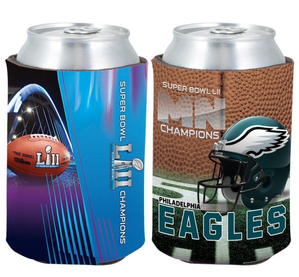 Philadelphia Eagles Super Bowl LII Champions Full Color Can Caddy on Sale
