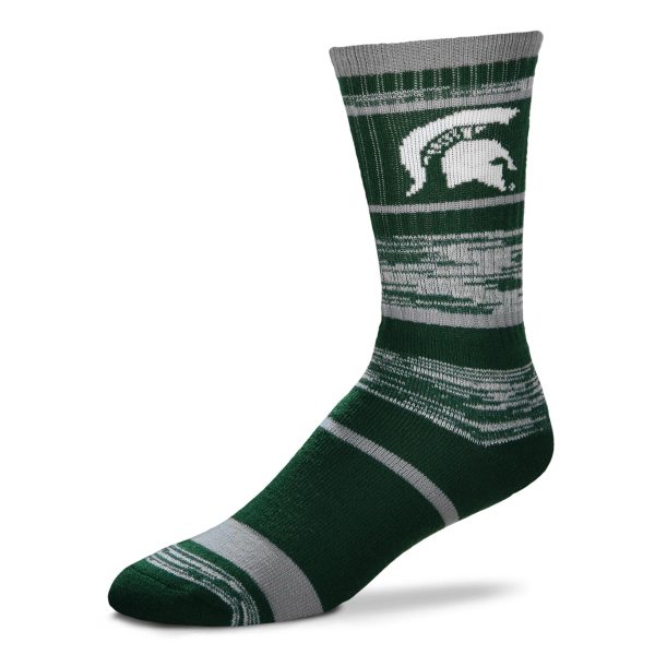 Michigan State Spartans RMC Stripe Socks Online now - Image 2
