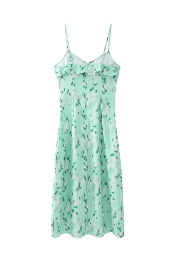 Dolly  Sleeveless Printed Ruffled Dress Online now - Image 2