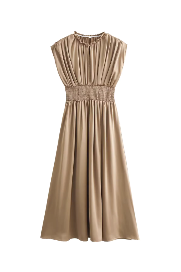 Kendra  Pleated Sleeveless Dress Online Sale - Image 2