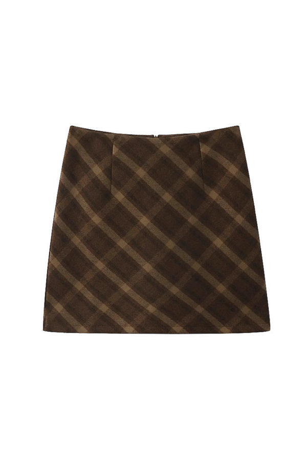 Camila  High Waist Plaid Skirt (5 Colors) For Discount