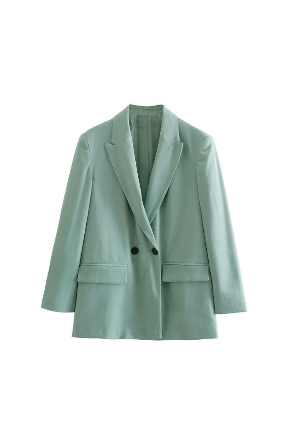 ‘Nora’ Solid-Color Casual Suit Jacket （4 Color) Online Hot Sale - Image 5