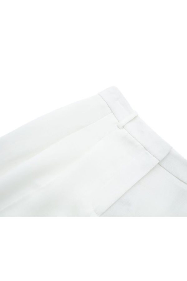 Zhanetta  Pleated High Waist Wide Leg Pants Hot on Sale - Image 3