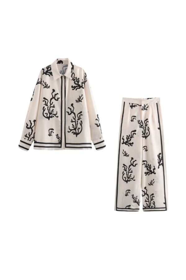 Yana  Printed Shirt Casual Top & Bottom Set(Sold Separately) Hot on Sale