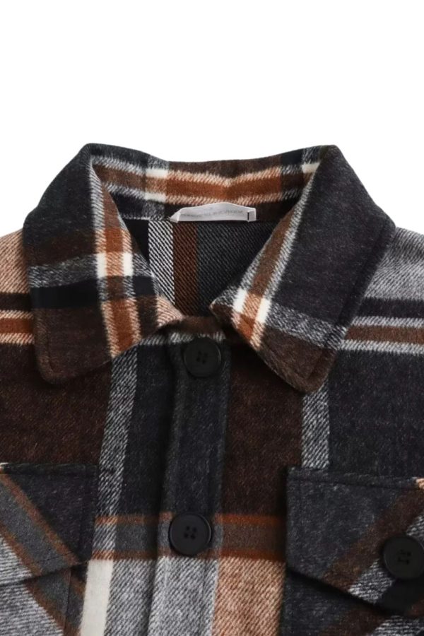 Isabelle  Plaid Flannel Shirt For Cheap - Image 2
