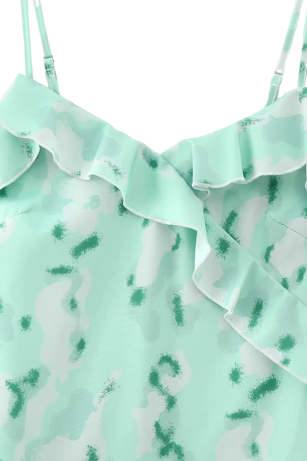 Dolly  Sleeveless Printed Ruffled Dress Online now - Image 4