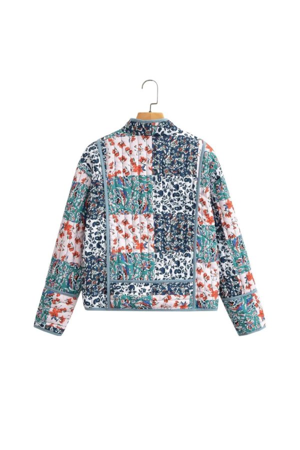 Patrick  Color-Block Long-Sleeve Cotton Jacket with Pockets For Sale - Image 5