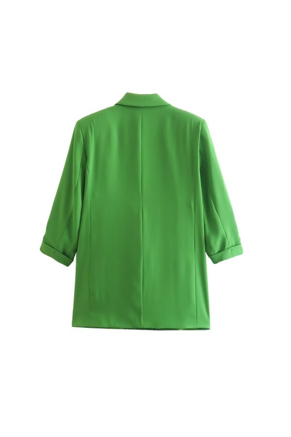 Marley  Roll-up Sleeve Casual Blazer For Discount - Image 3