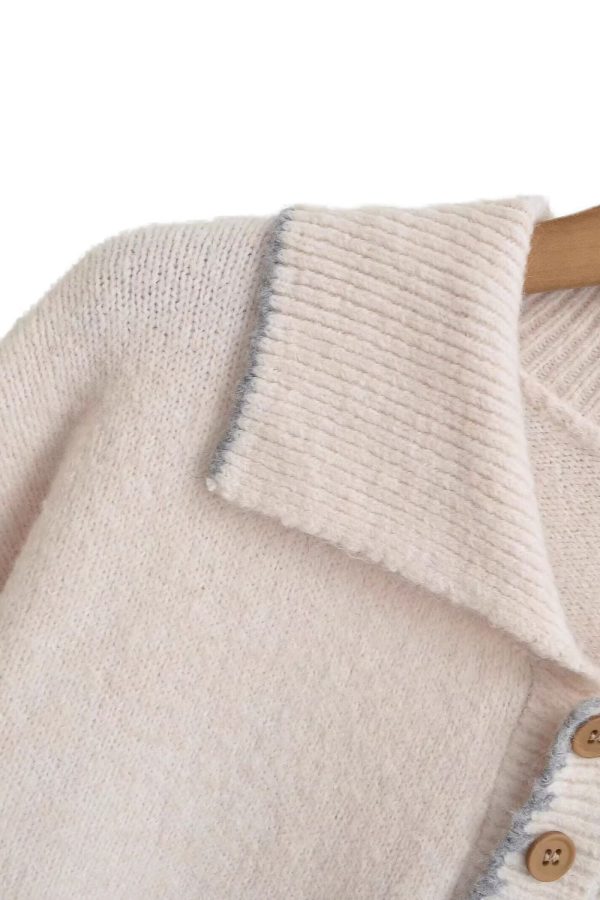 Isabel  Polo-Neck Long Sleeve Knit Top For Cheap - Image 5