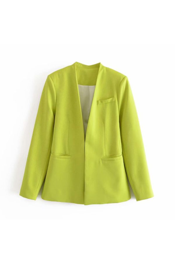 Weston  Casual Lapel-Free Blazer & Pants Set  (Sold Separately) on Sale - Image 2