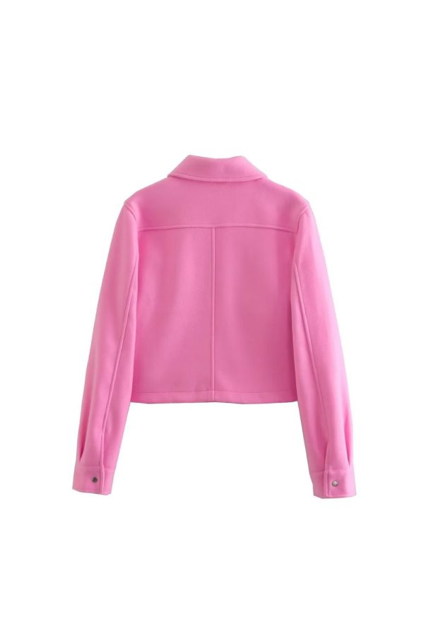 Isaiah  Metal Buttoned Cropped Jacket Online Sale - Image 5