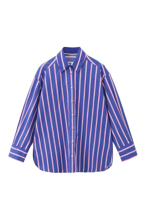 ‘Sabina’ Stripe Loose Shirt & Pant Set (Sold Separately) on Sale