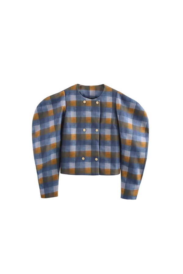Elena  Color - Blocked Woolen Jacket Online now