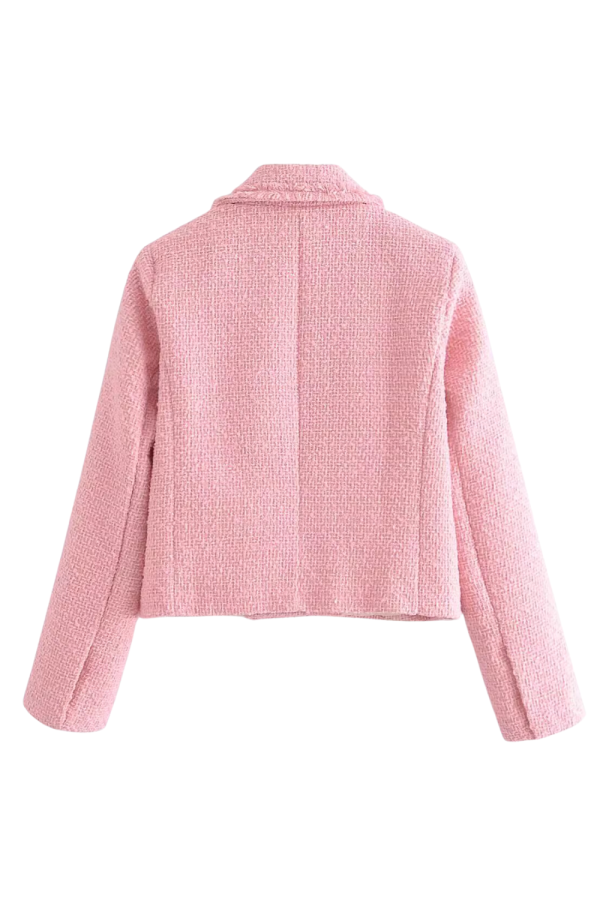 Isabelle  Double-Breasted Tweed Short Jacket on Sale - Image 2