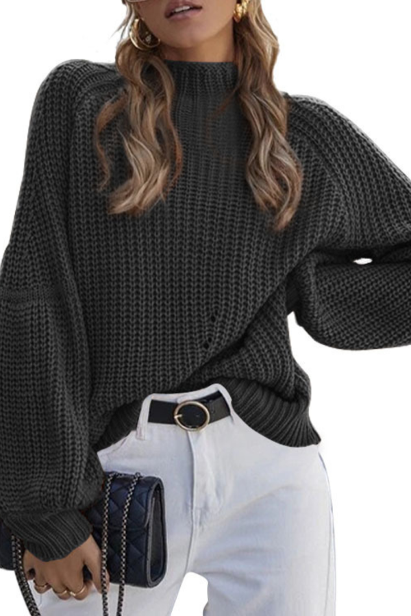 Lyca  Knitted Turtleneck Sweater (7 COLORS) Sale - Image 3