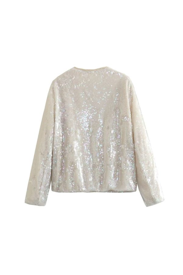 Serenity  Sequin-Embellished Bomber Jacket Discount - Image 3