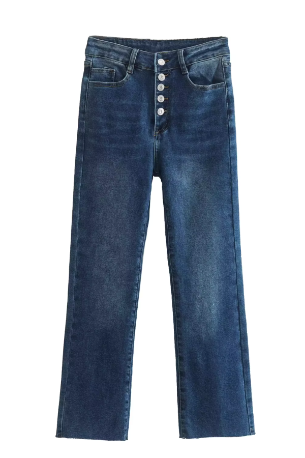 Pia  High-Waist Micro-Flare Denim Jeans For Discount