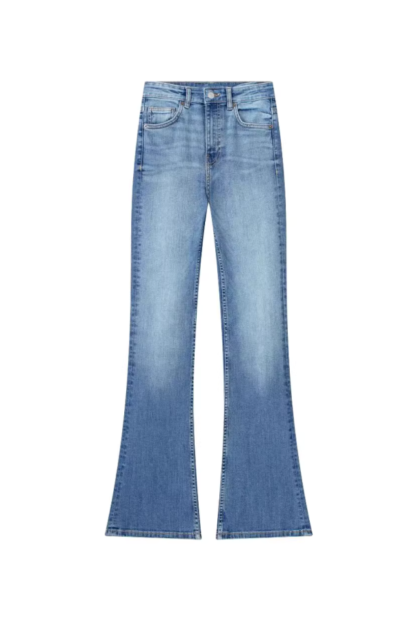 Rebecca  Mid-waist Flared Jeans (4 Colors) For Sale - Image 3