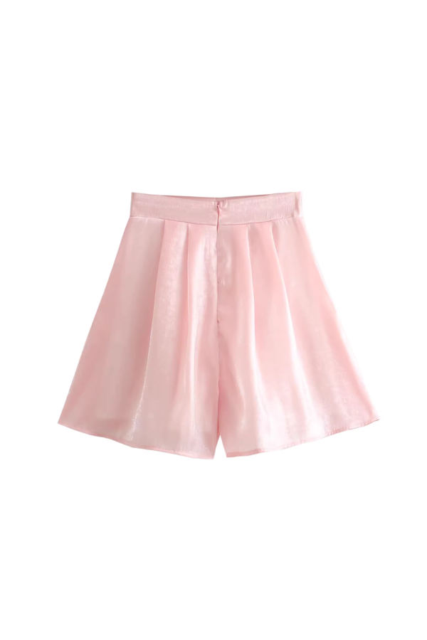 Jasmine  Pleated Flowy Shorts Online - Image 2