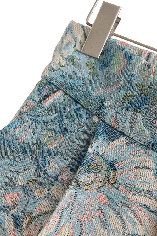 Karina  Brocade High Waist Shorts Online - Image 5