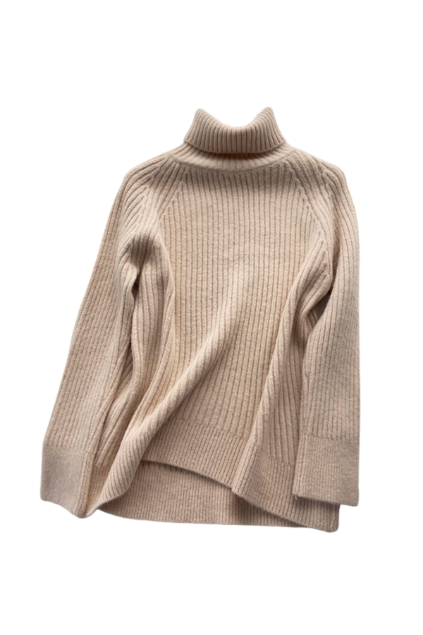 Denise  Mock Neck Ribbed-Knit Sweater (4 Colors) Fashion
