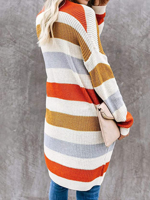 Lindsey  Color Matching Pocket Knitted Long Cardigan (3 Colors) on Sale - Image 4