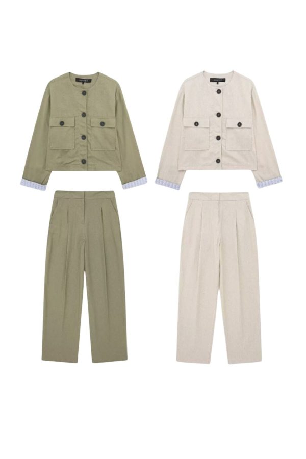 ‘ Benjamin’ Cropped Blazer & Casual Pant  (Sold Separately) For Cheap