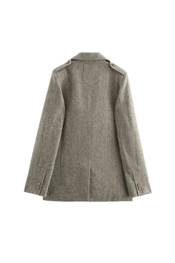 Mariana  Long-Sleeve Blended Blazer Sale - Image 2