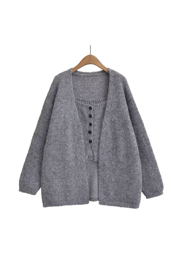 Daniela  Two-Piece Cardigan and Tank Set (2 color) Online - Image 2