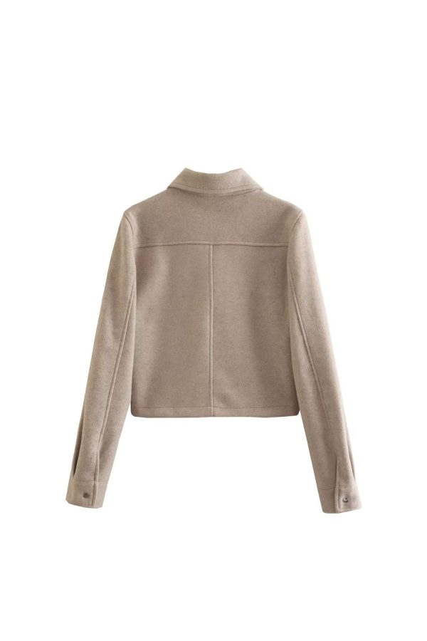 Isaiah  Metal Buttoned Cropped Jacket Online Sale - Image 3