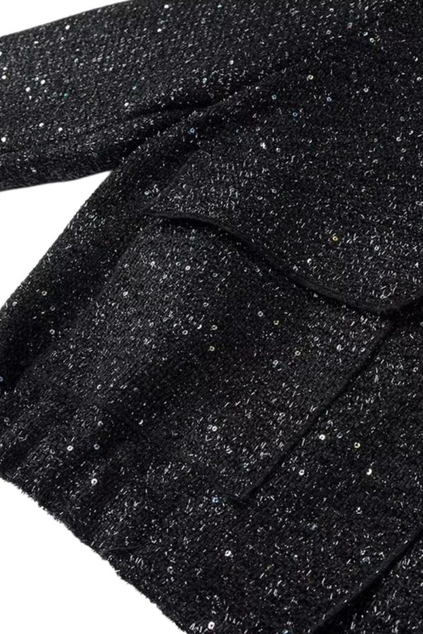 Jordan  Sequin Trimmed Casual Jacket For Discount - Image 5