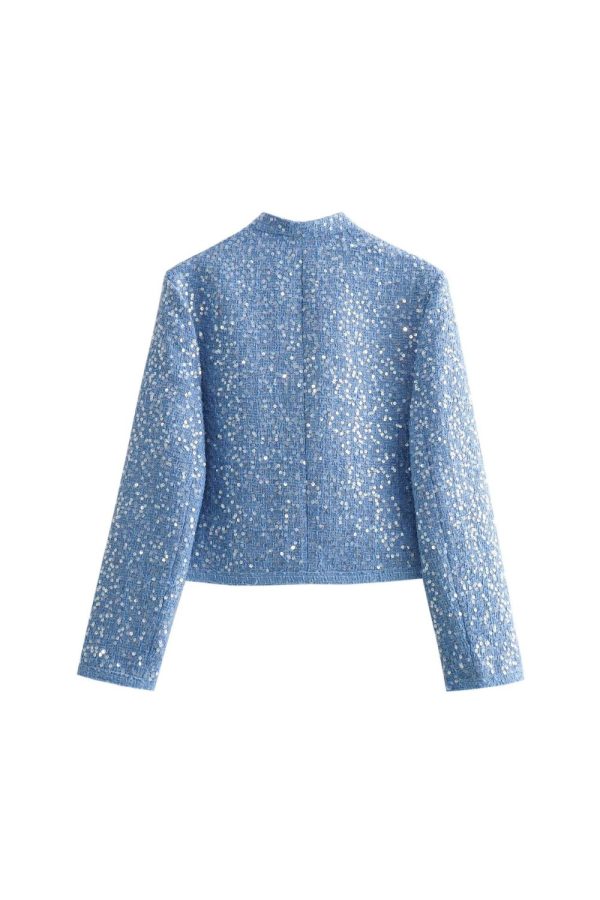 Hunter   Sequin Embellished Cropped Jacket Cheap - Image 2
