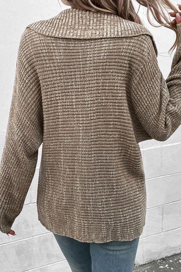 Alice  Heathered Horizontal-Ribbing Pullover Sweater Online now - Image 4